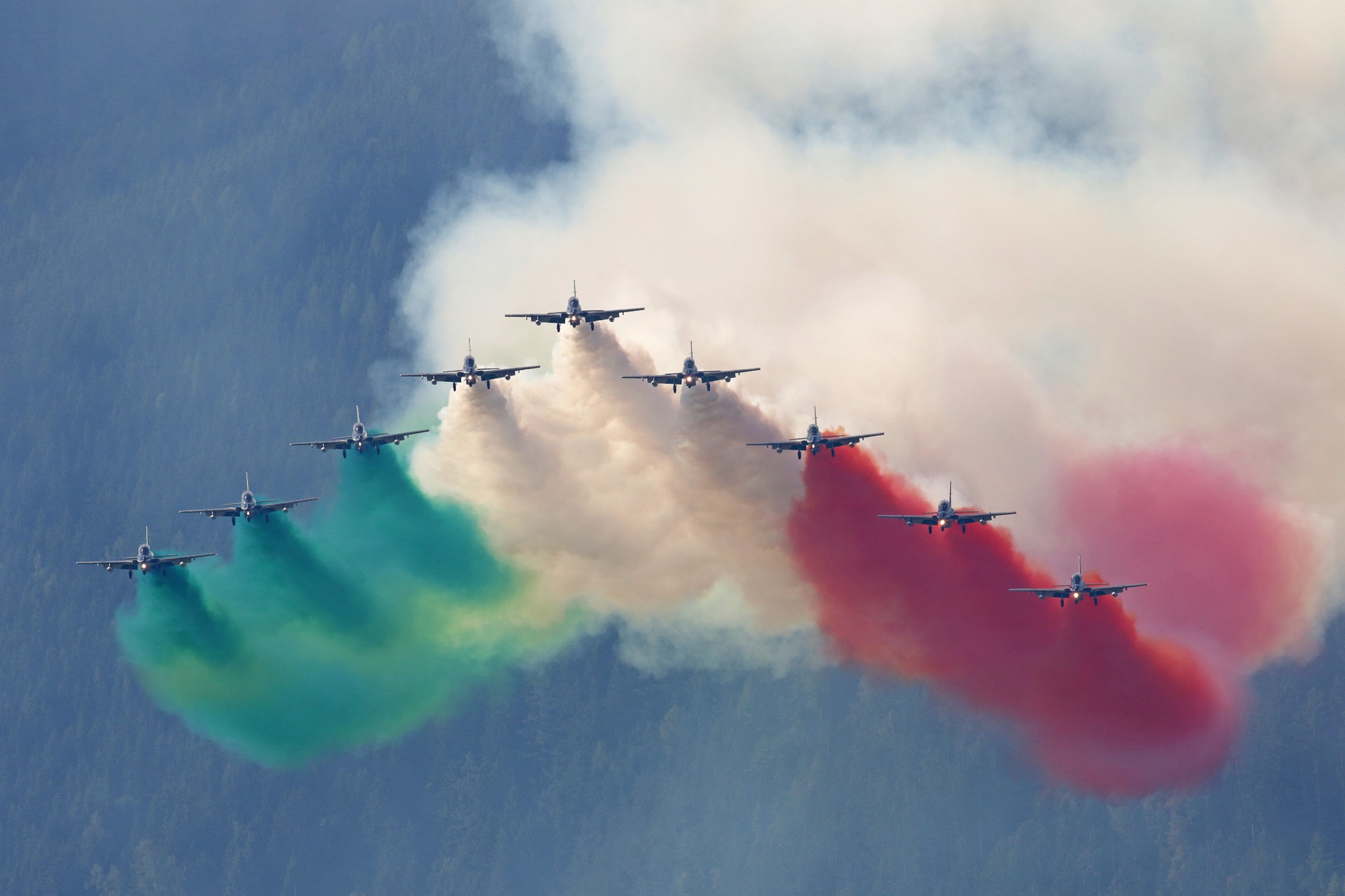 formazione aerei tricolore